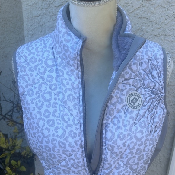 XDS By Daily Sports Animal Print Golf Vest Women's Size M - Picture 2 of 10